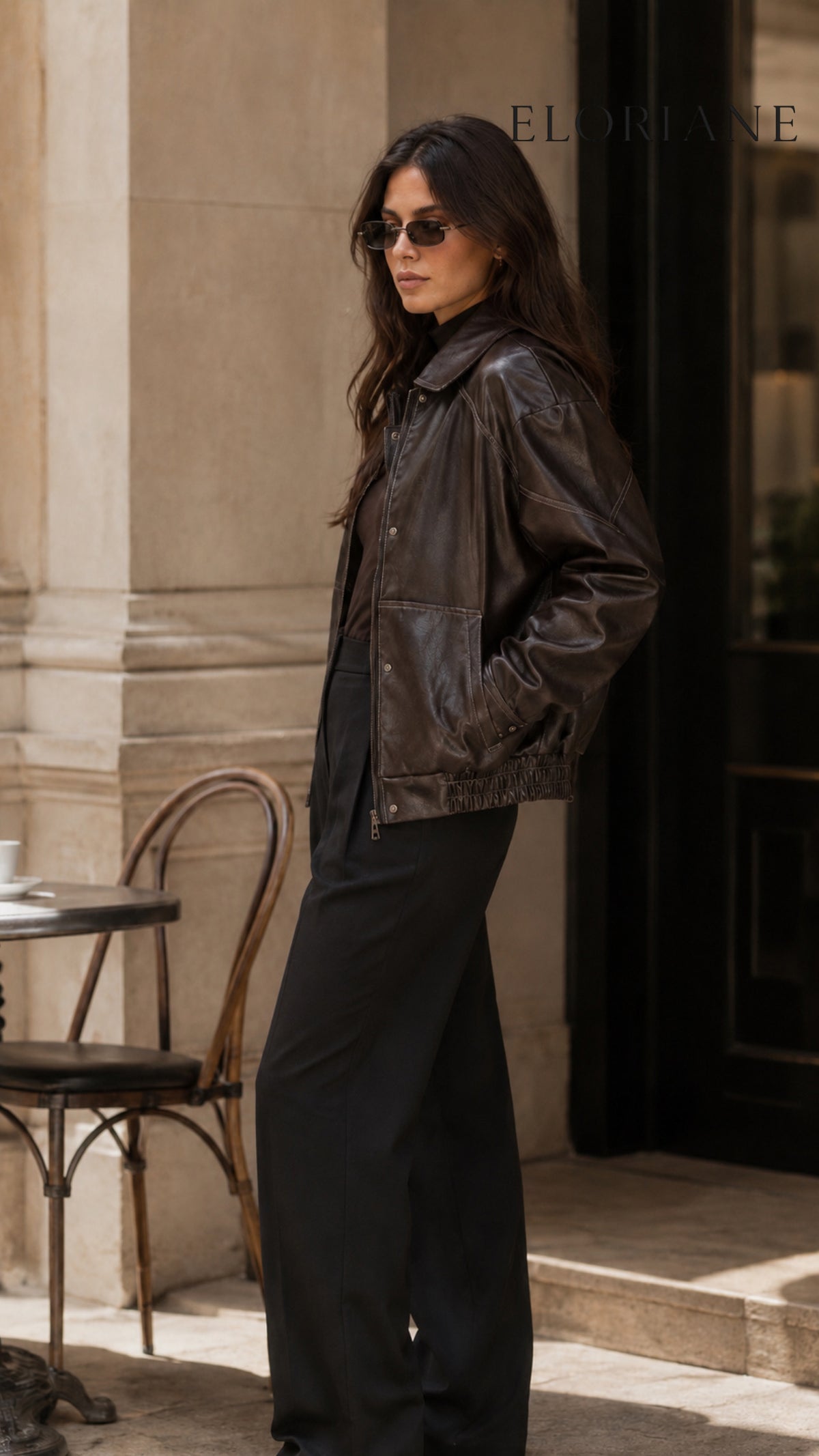Eloriane Sloane Faux Leather Jacket