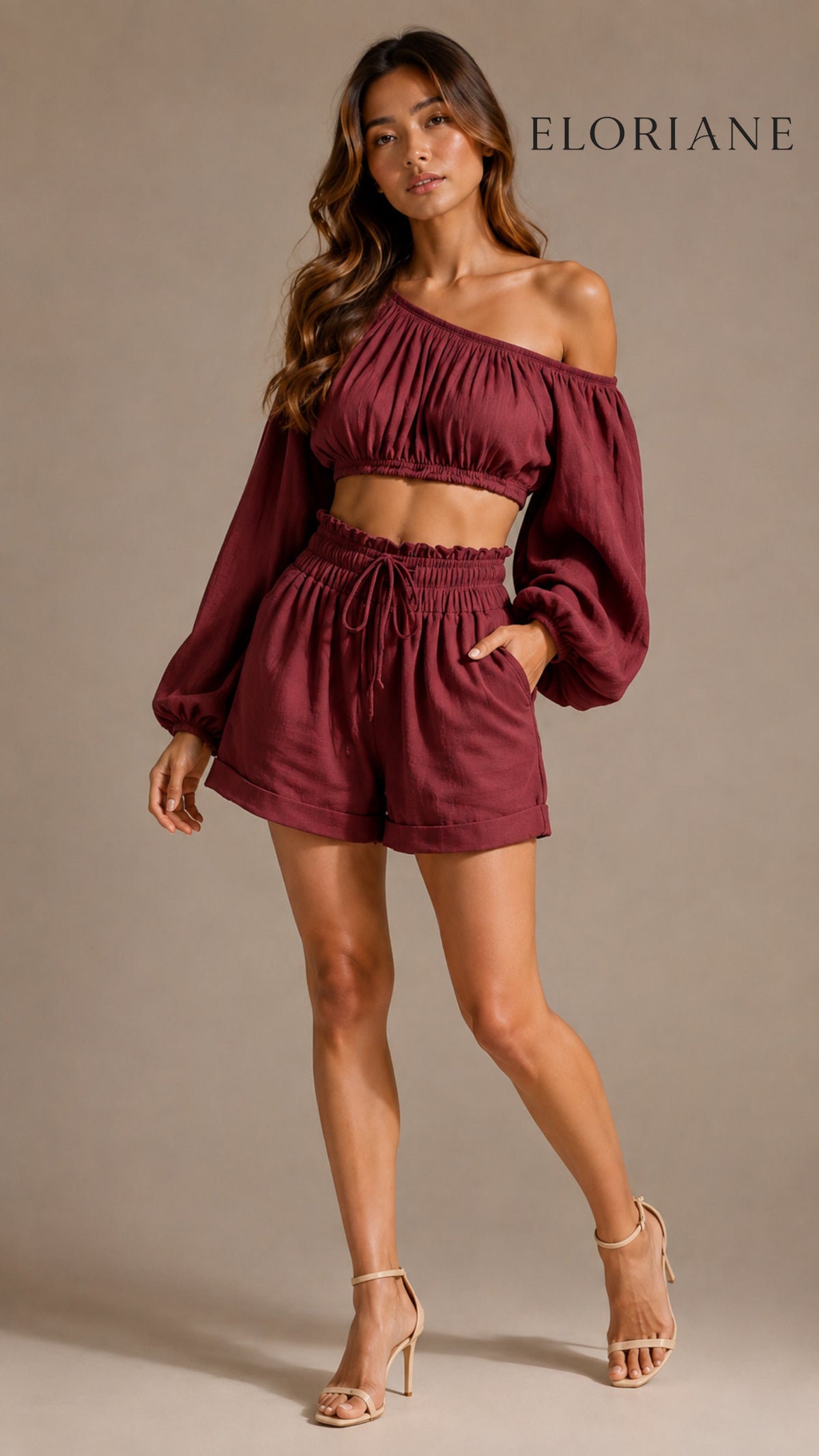 Eloriane Amélie Ruffle Two-Piece Set